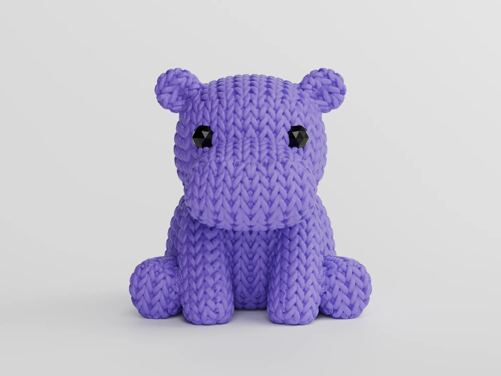 3D Printed Knitted Style Animal Figures Cute - Image 4