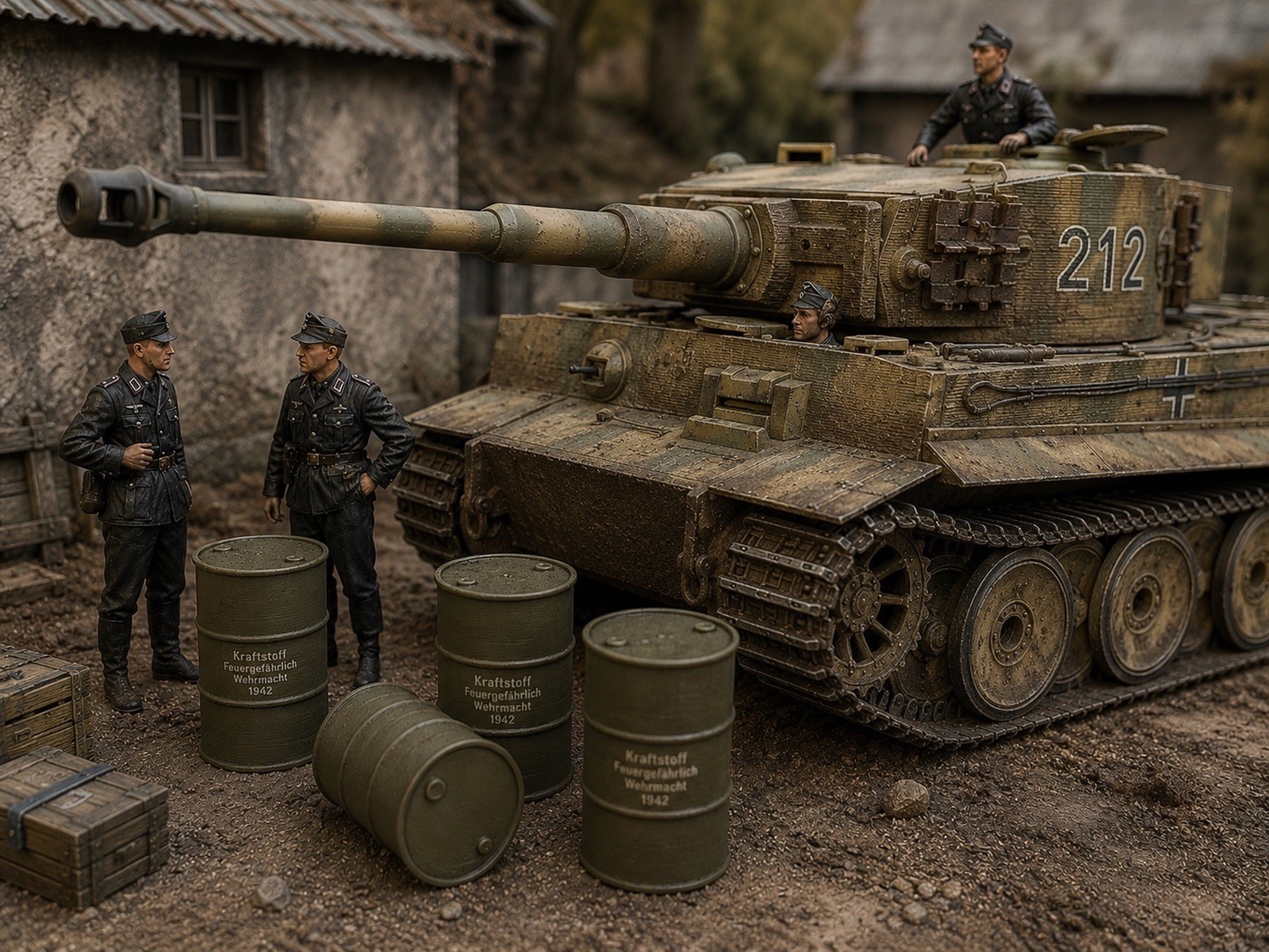 1:35 WWII Oil Drums (20) – 3D Printed Diorama Set - Image 3